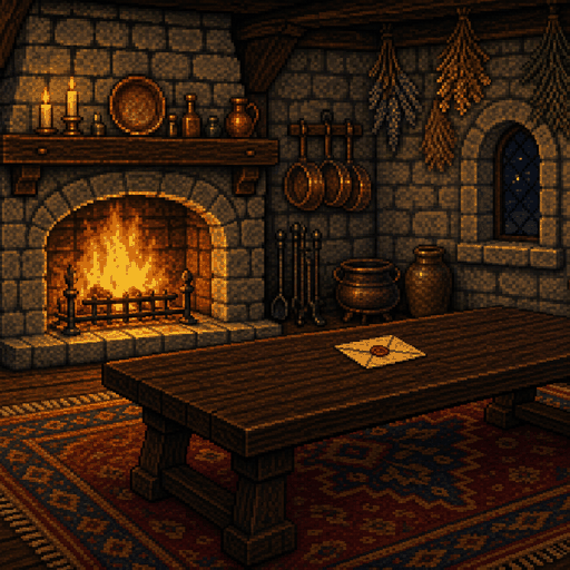 Stage art of Hearth Hall
